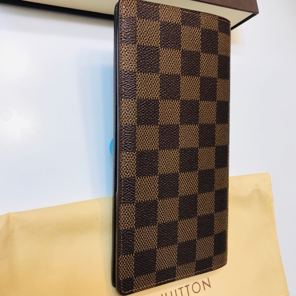 🌟GENUINE LOUIS VUITTON Damier Ebene Brazza Wallet - Picture 4 of 16